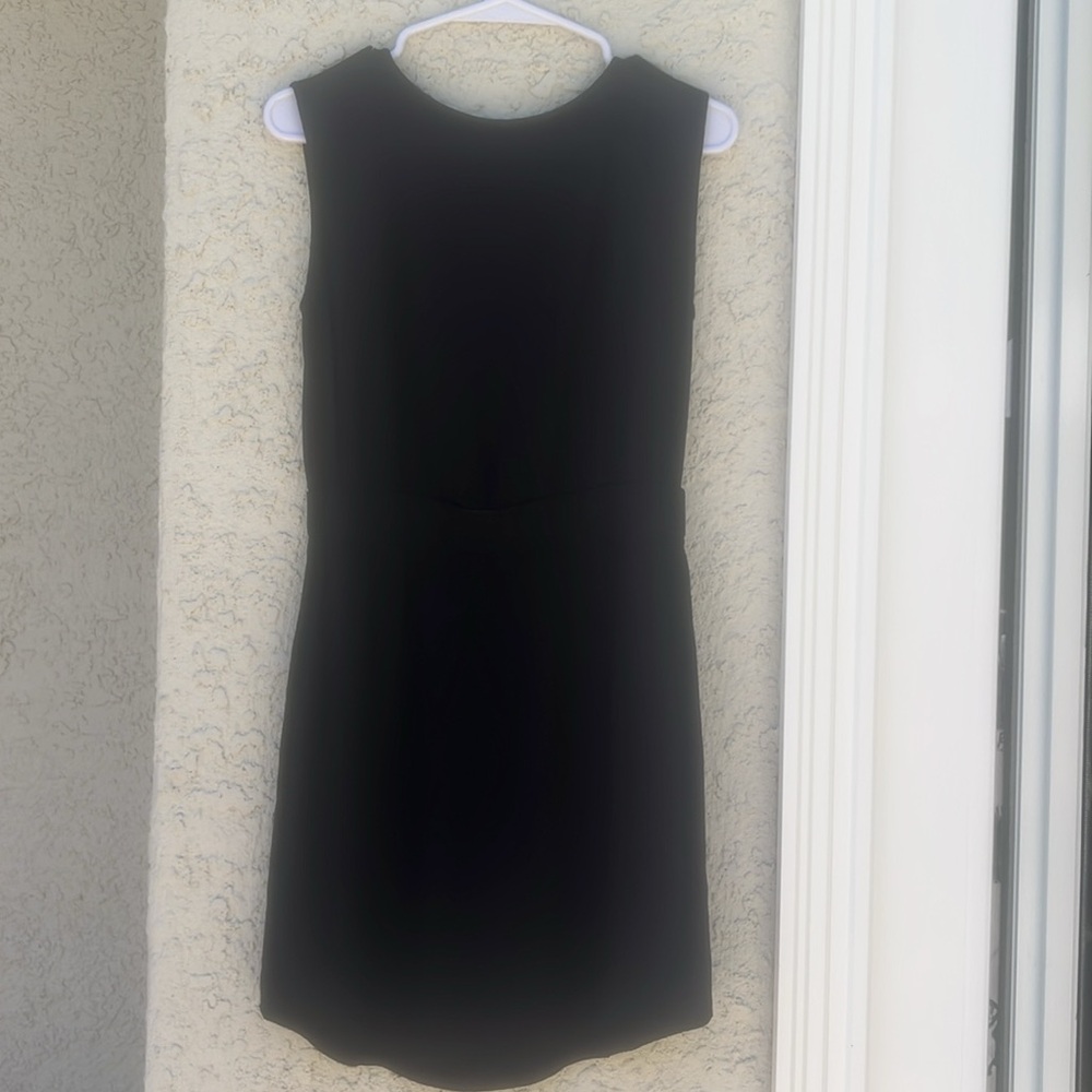 Theory Sleeveless Elastic Waist Black Dress Women's Size S - Picture 4 of 7